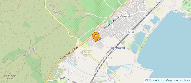 localisation de l'entreprise SABLISUD à VIC-LA-GARDIOLE