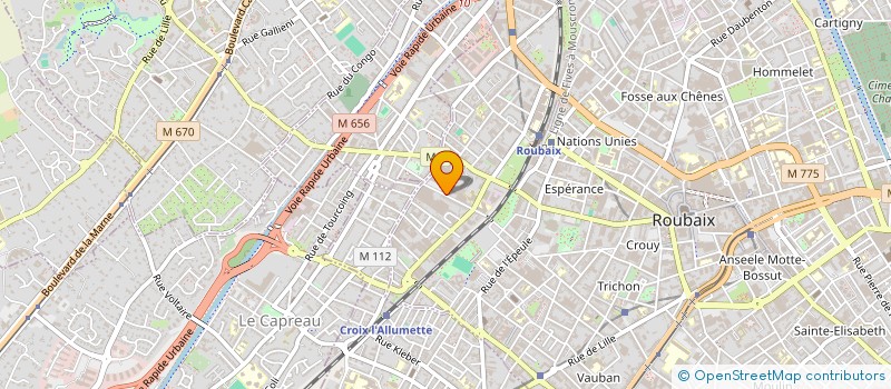 localisation de l'entreprise SABLOBAT à ROUBAIX