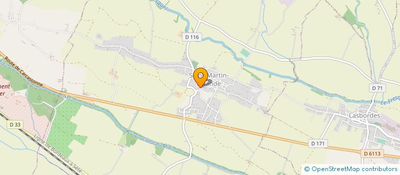 localisation de l'entreprise SABLOJEANS à CASTELNAUDARY