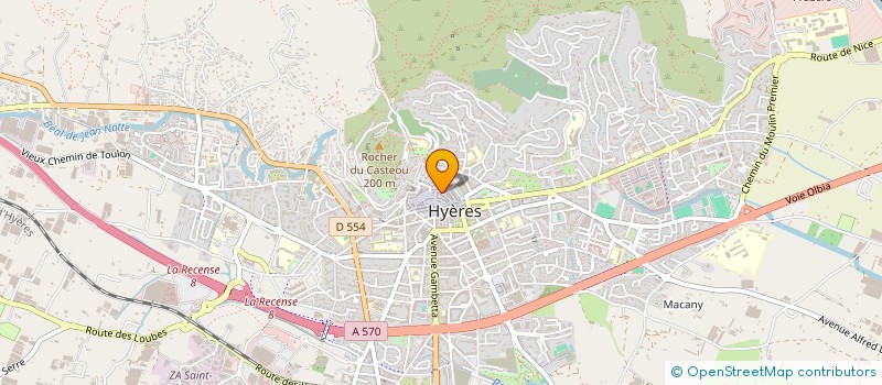 localisation de l'entreprise SABLY à HYERES