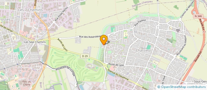 localisation de l'entreprise SABNOHMEL  CHASSIEU