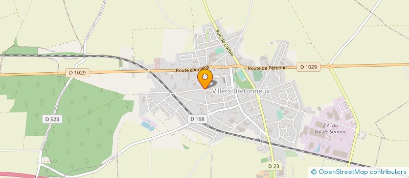 localisation de l'entreprise SABO à VILLERS-BRETONNEUX