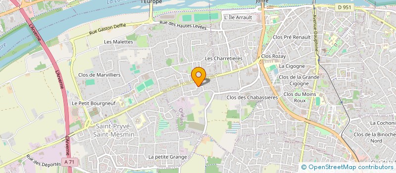 localisation de l'entreprise SABO TRANSPORTS à ORLEANS