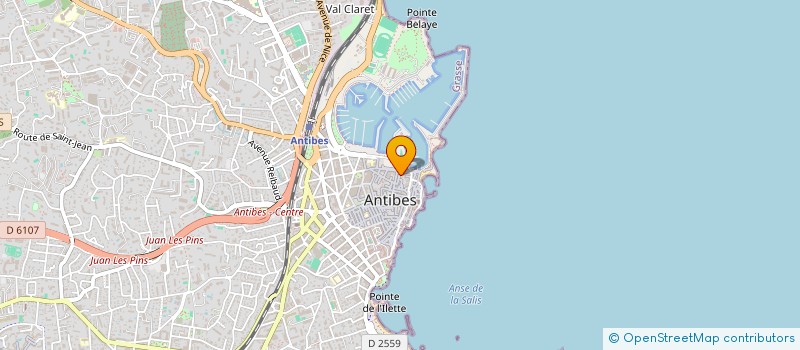 localisation de l'entreprise SABODE SARL à ANTIBES