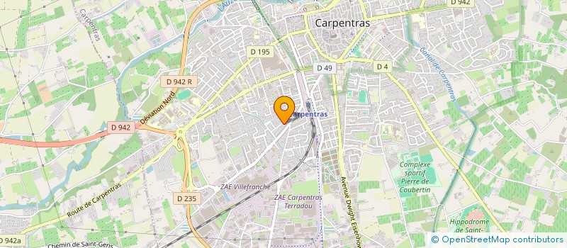 localisation de l'entreprise SABOLY  CARPENTRAS