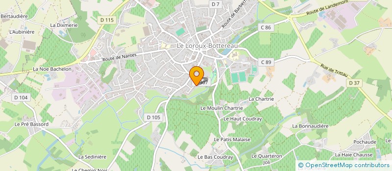 localisation de l'entreprise SABOR à LE LOROUX-BOTTEREAU