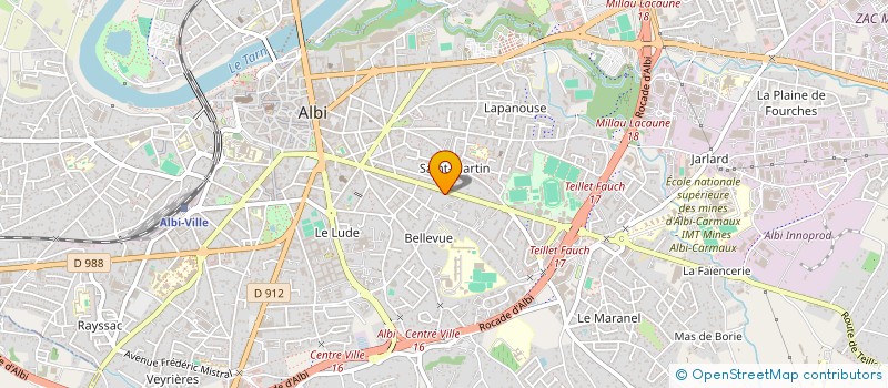 localisation de l'entreprise SABOR TROPICAL à ALBI