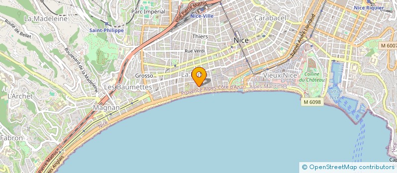 localisation de l'entreprise SABORI à NICE