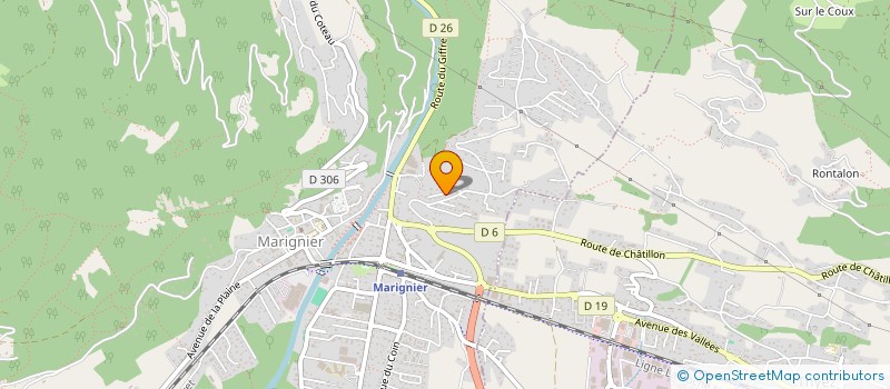 localisation de l'entreprise SABOSTEO  MARIGNIER