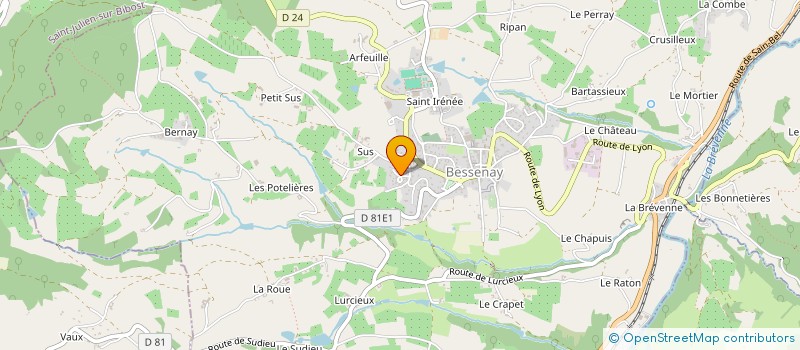 localisation de l'entreprise SABOT  COURZIEU