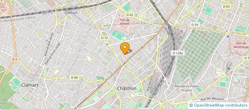 localisation de l'entreprise SABOT A FEU  CHATILLON