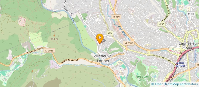 localisation de l'entreprise SABOT AFFICHAGE à VILLENEUVE-LOUBET