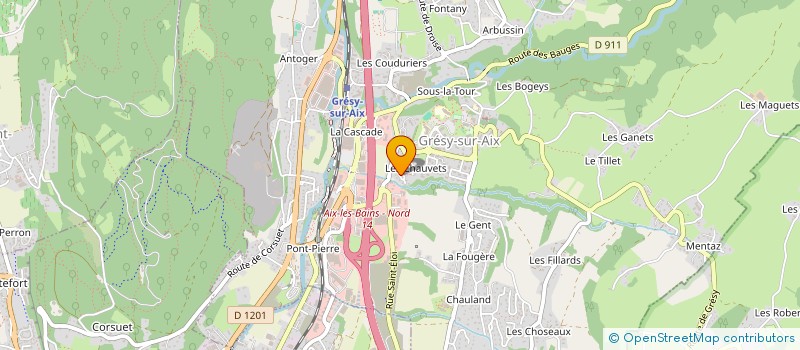 localisation de l'entreprise SABOT-DIA  GRESY-SUR-AIX