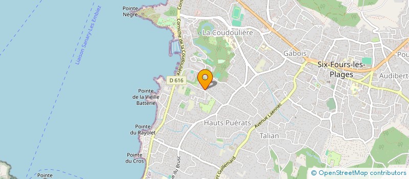 localisation de l'entreprise SABOT ET FILS  SIX-FOURS-LES-PLAGES