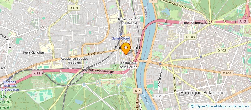 localisation de l'entreprise SABOTAGE ENTERTAINMENT à SAINT-CLOUD