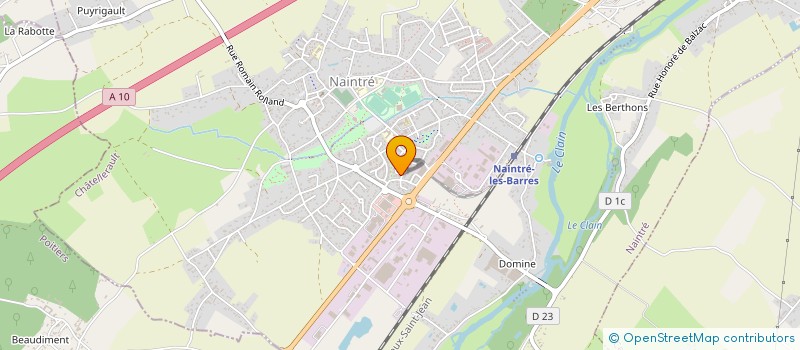 localisation de l'entreprise SABOUREAU HUGUES  NAINTRE