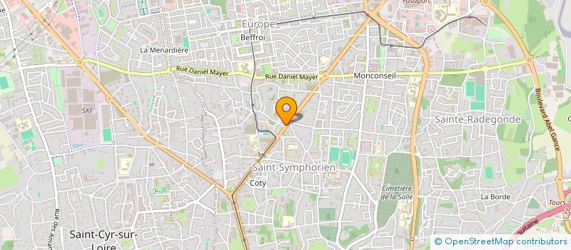 localisation de l'entreprise SABOUREAU INGENIERIE à TOURS