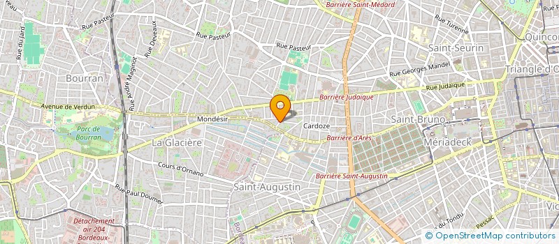 localisation de l'entreprise SABOURIN 2  BORDEAUX