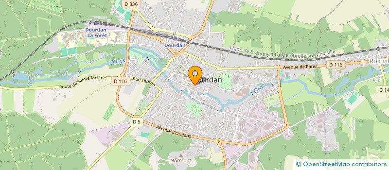 localisation de l'entreprise SABOURIN BRUNO SARL à DOURDAN