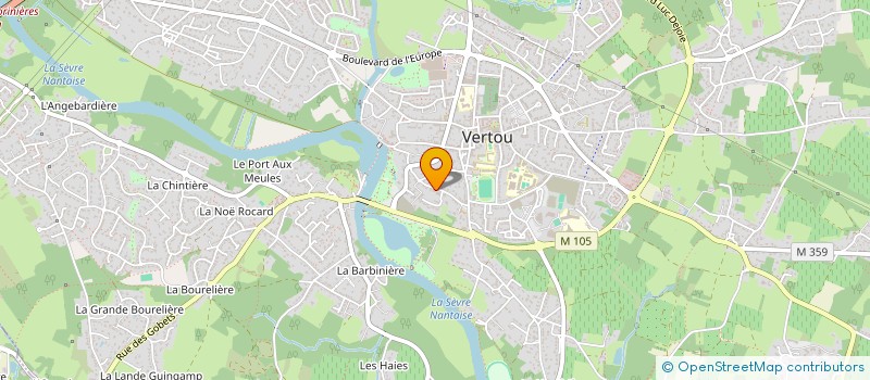 localisation de l'entreprise SABR à VERTOU