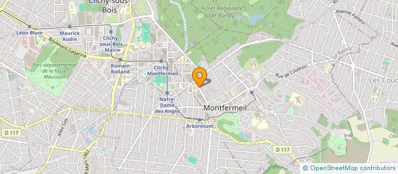 localisation de l'entreprise SABR à MONTFERMEIL
