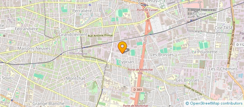 localisation de l'entreprise SABR AUDITION  VILLEURBANNE