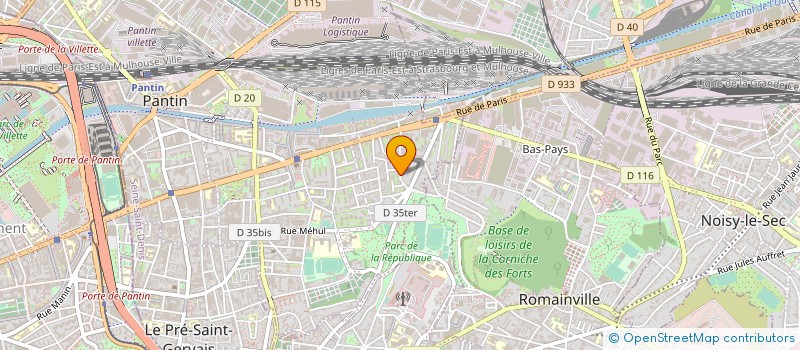 localisation de l'entreprise SABRI MAILLE à PANTIN
