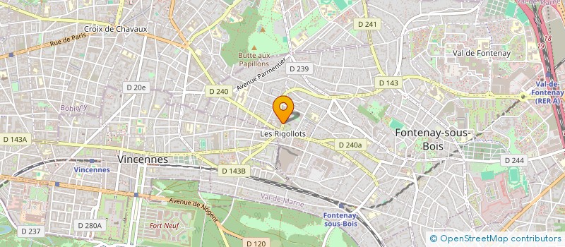 localisation de l'entreprise SABRIE SA à FONTENAY-SOUS-BOIS