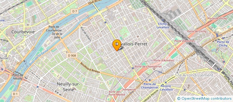 localisation de l'entreprise SABRIER à LEVALLOIS-PERRET