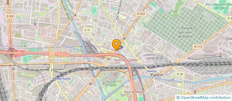 localisation de l'entreprise SABRINA à PANTIN