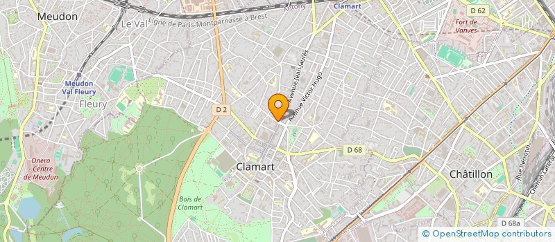 localisation de l'entreprise SABRINA à CLAMART