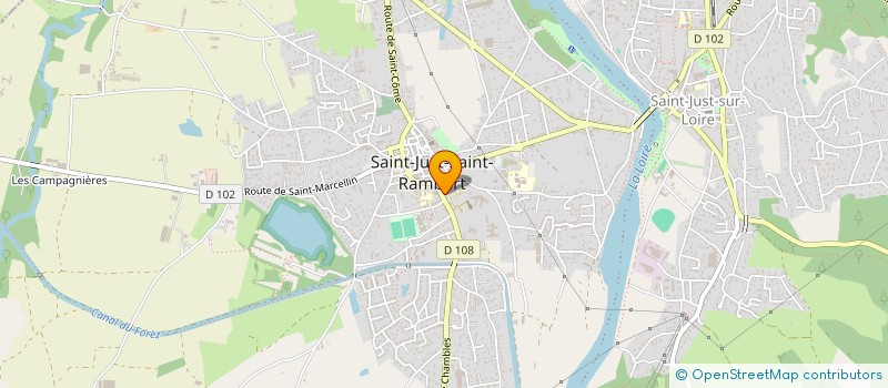 localisation de l'entreprise SABRINA  SAINT-JUST-SAINT-RAMBERT