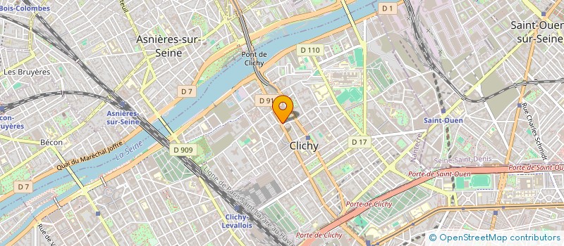 localisation de l'entreprise SABRINA à CLICHY
