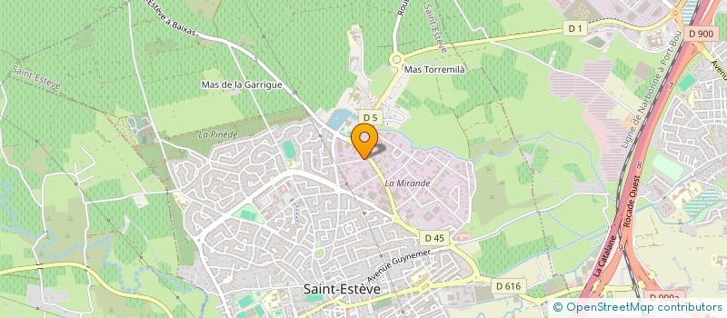 localisation de l'entreprise SABRINA  SAINT-ESTEVE