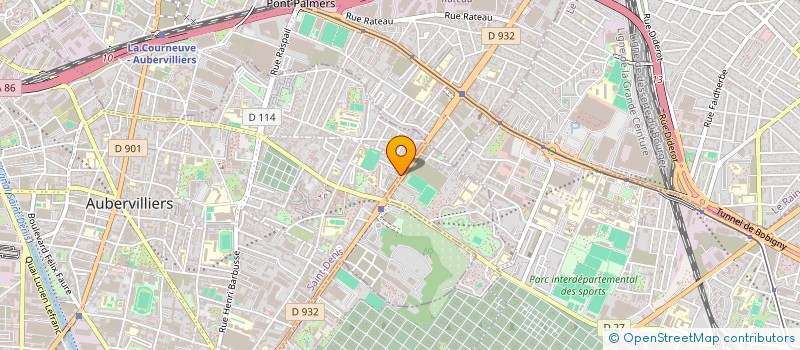 localisation de l'entreprise SABRINA à AUBERVILLIERS