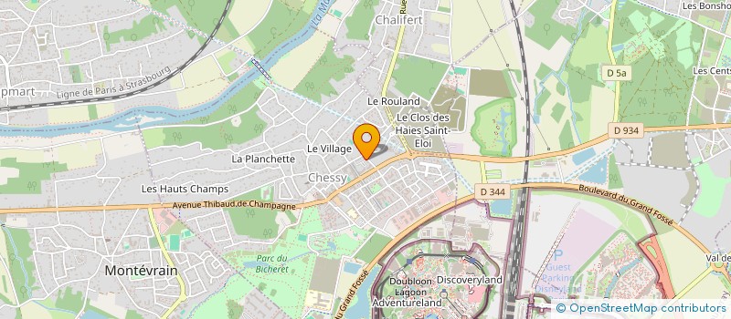 localisation de l'entreprise SABRINA BIEN-ETRE SERENITE  CHESSY