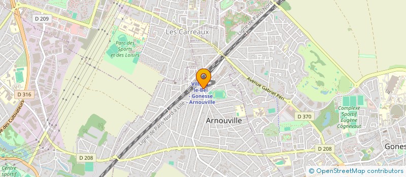 localisation de l'entreprise SABRINA CORDONNERIE SERVICES à ARNOUVILLE