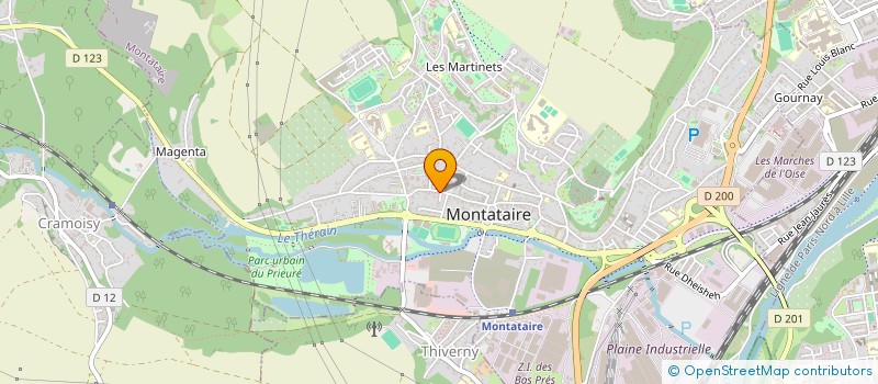 localisation de l'entreprise SABRINA L'INSTITUT à MONTATAIRE