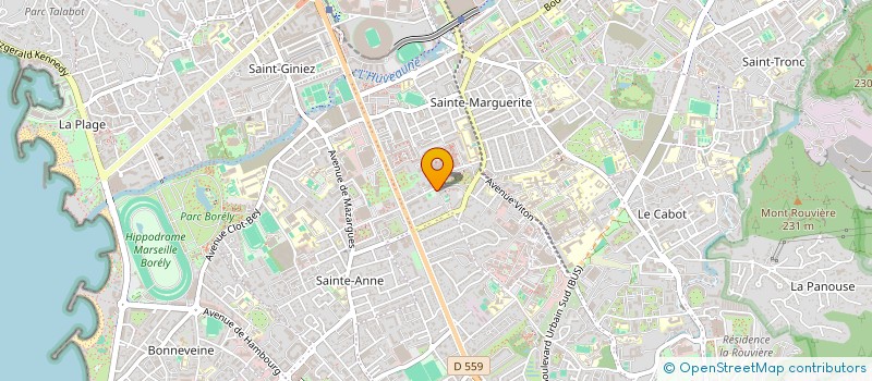 localisation de l'entreprise SABRINA M13 à MARSEILLE 9EME
