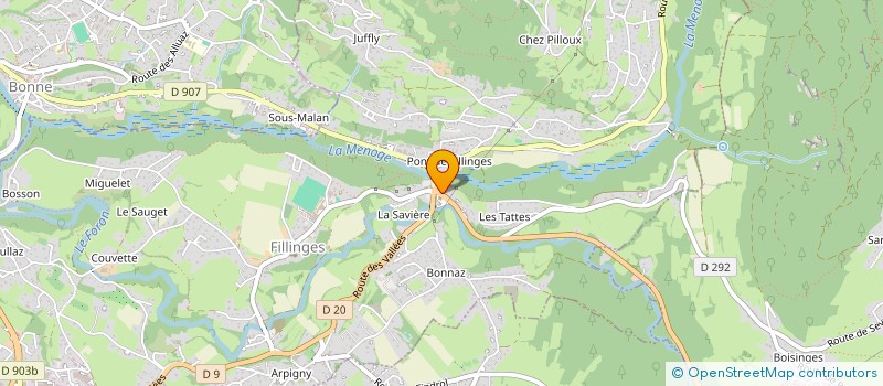 localisation de l'entreprise SABRINA REY  FILLINGES