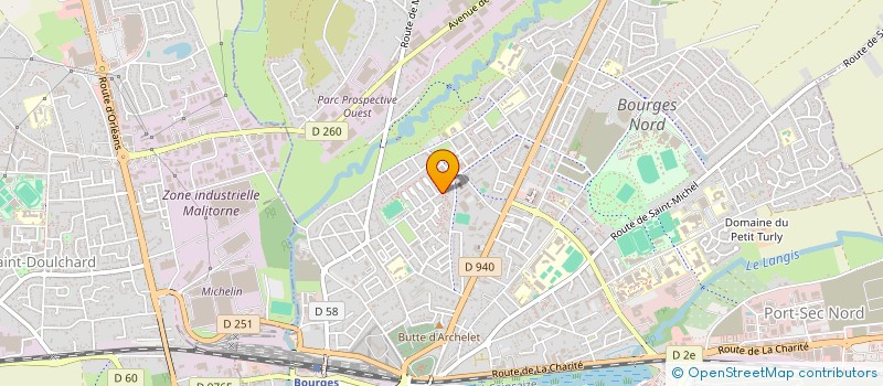 localisation de l'entreprise SABRINES  BOURGES