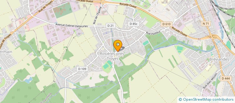 localisation de l'entreprise SABSALU  ROSIERES-PRES-TROYES