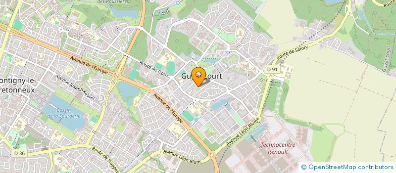 localisation de l'entreprise SABTECH  GUYANCOURT