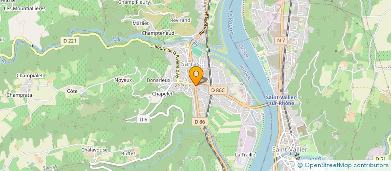 localisation de l'entreprise SABTI 16  SARRAS