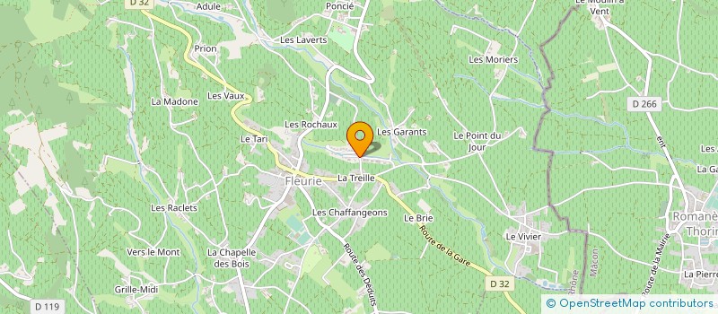 localisation de l'entreprise SABY CARRELAGE à FLEURIE