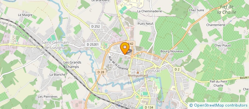 localisation de l'entreprise SABY CLAVEL TECHNOLOGIE à JONZAC