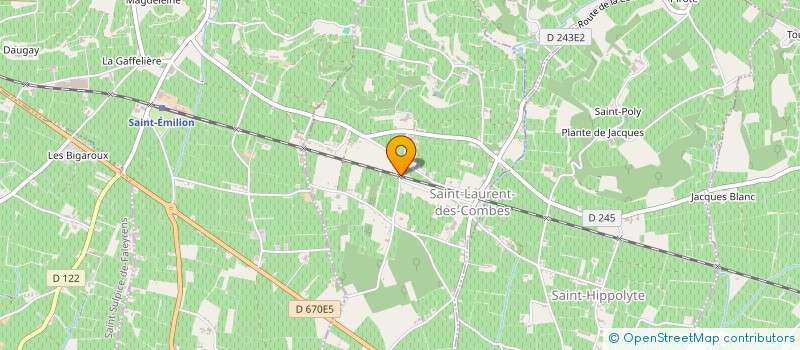 localisation de l'entreprise SABY VINEYARD  SAINT-LAURENT-DES-COMBES