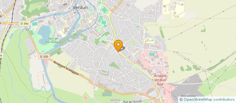 localisation de l'entreprise SABYAN à VERDUN