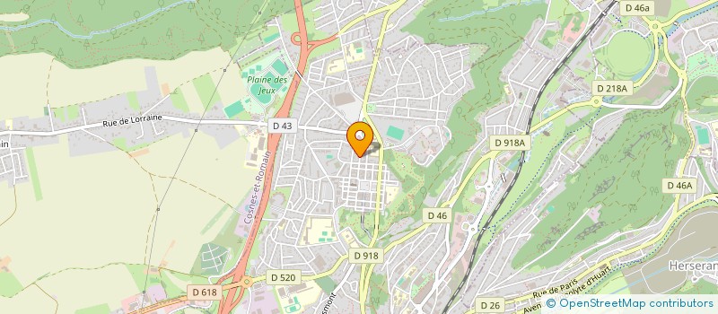 localisation de l'entreprise SABYON à LONGWY