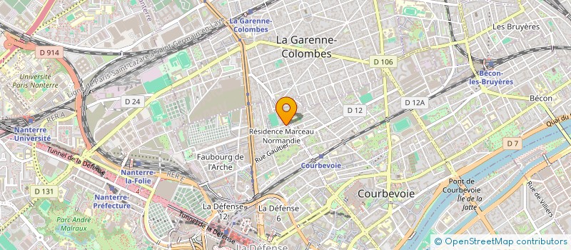 localisation de l'entreprise SABZ à COURBEVOIE